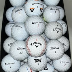 50 Golf Balls As Pictured Titleist , Taylormade , Callaway…. ⛳️ 