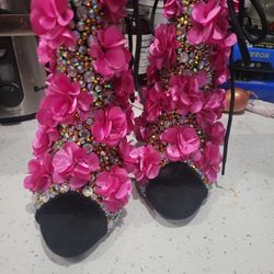 Embellished Bling Heels Size 8.5