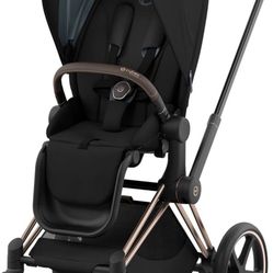 Cybex Priam 4 Rose Gold & Black Compact Stroller 