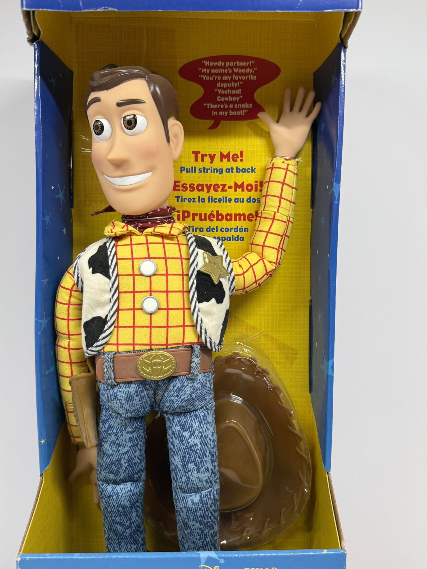 Disney Think Way Toys Toy Story 2 Talking Woody Figure 16 Inches