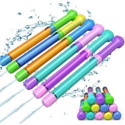 12 Pack Water Gun Soaker Blaster - Bulk Squirt Guns Pool Toys for Kids Adults Outdoor Swimming Pool Summer Beach Activity Fighting Party Game