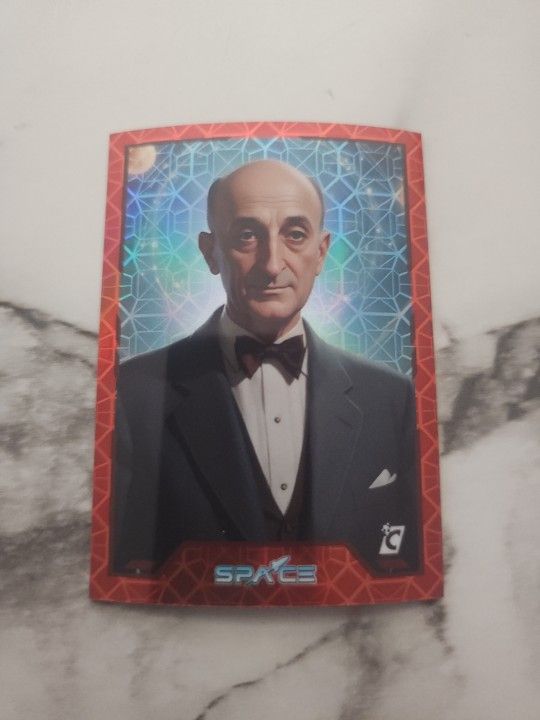Cardsmiths Space Galactic Edition Garnet Gem Refractor 21/75 Enrico Fermi