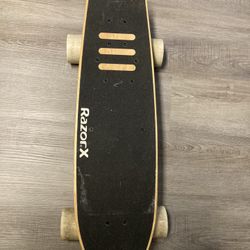 Razor X Electric Skateboard Missing Charger And Remote As Is