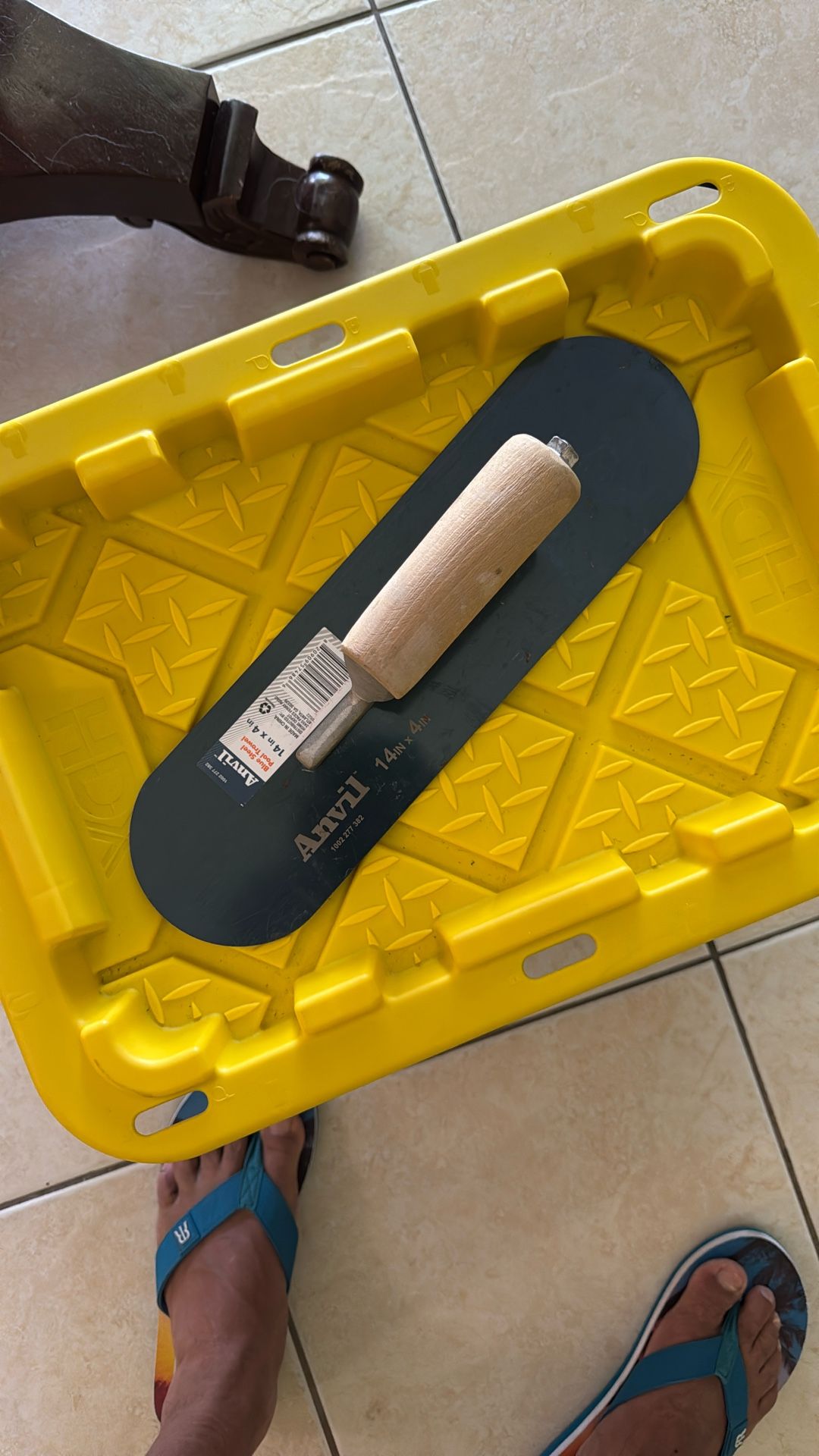 Blue Steal Pool Trowel