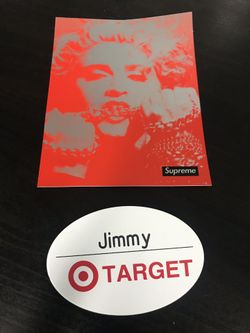 Supreme Photo box logo sticker