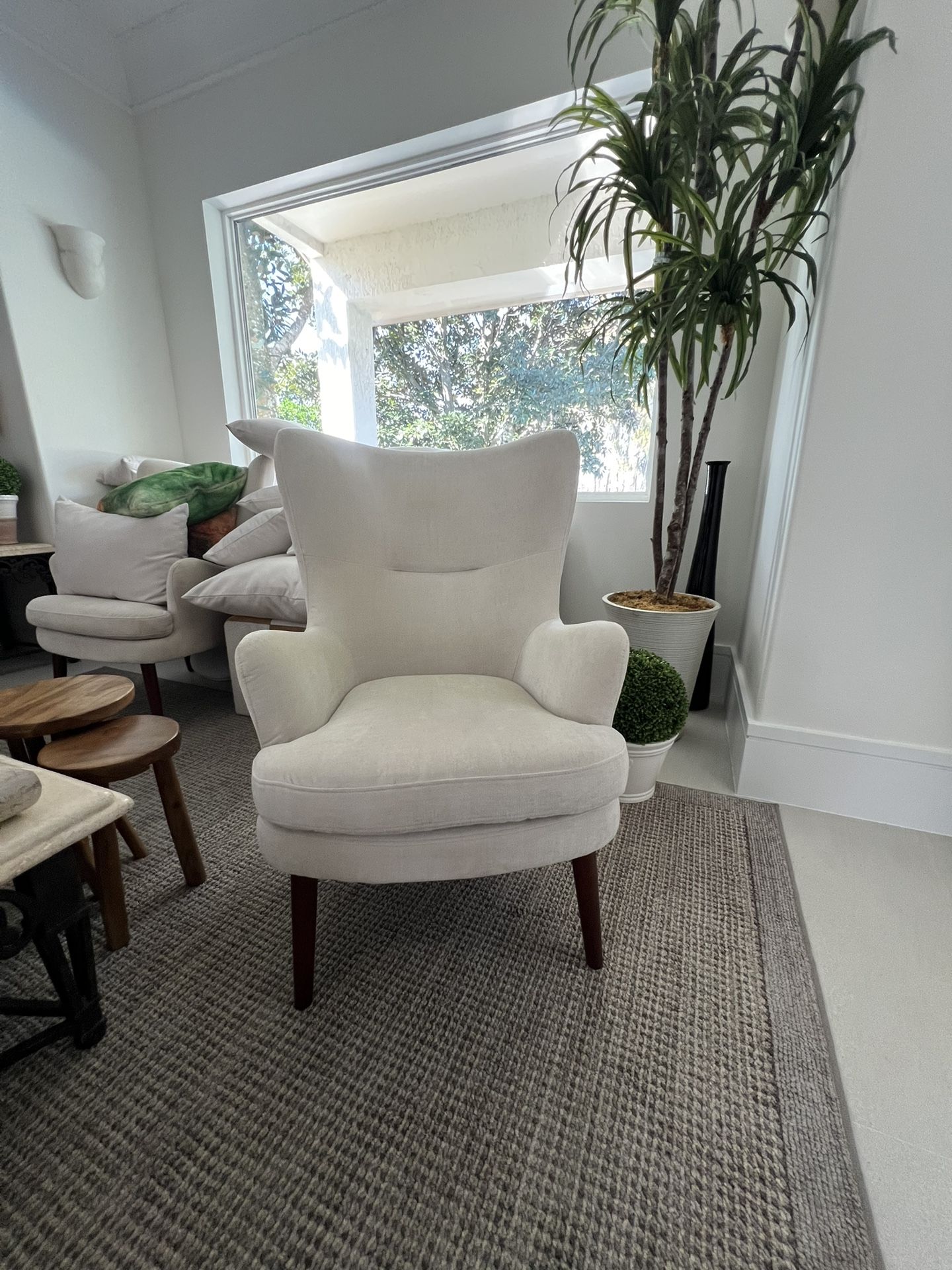 White armchair