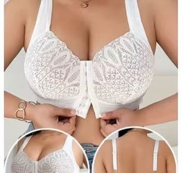 4XL Wireless Push-Up Bra Front-Closure