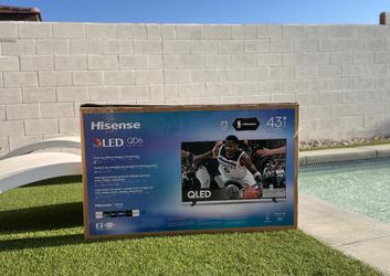 43” Hisense smart 4k Qled tv