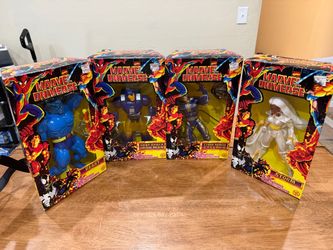 1997 Toy Biz Marvel Universe 10” Figures Beast, Cyclops, Ironman, & Storm Lot