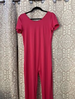 Hot pink jumpsuit