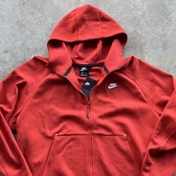 Nike Red Tech Fleece Full Zip Hoodie - Size 3XL (New With Tags)