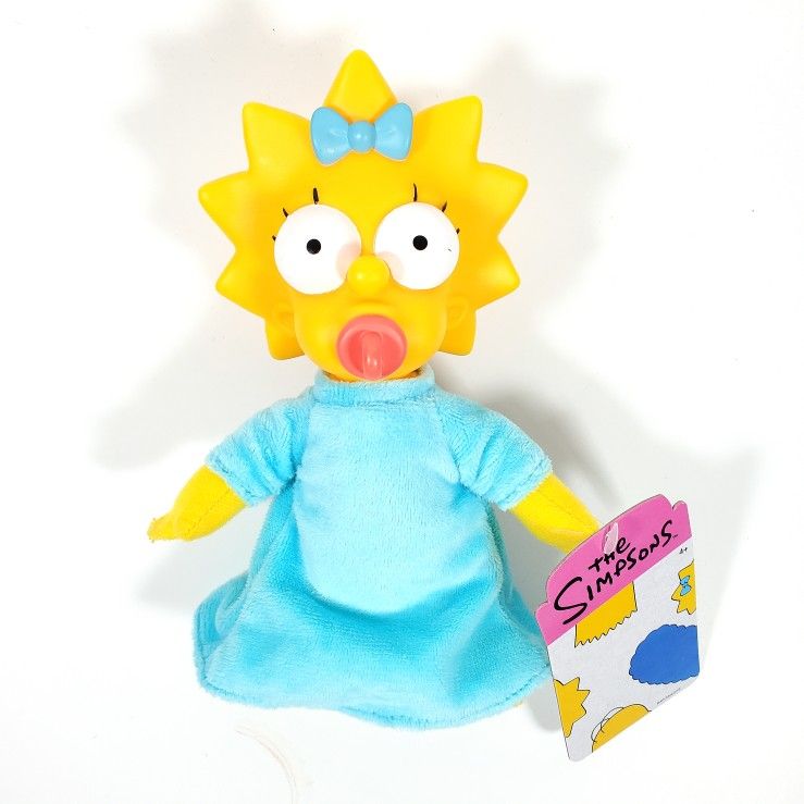 NEW 2024 Jakks Pacific The Simpsons Maggie Simpson Plush 7"