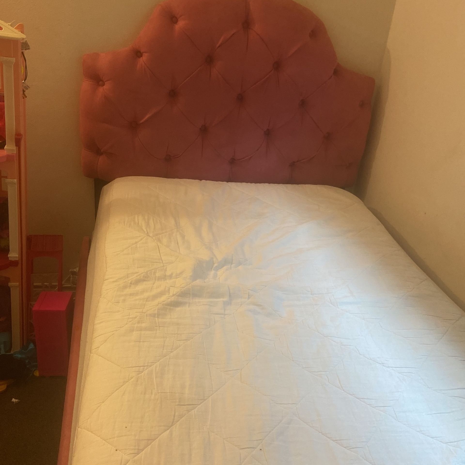 Pink Twin Bed