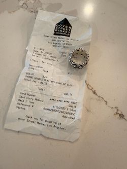 Chrome heart Cemetery ring size 6.5