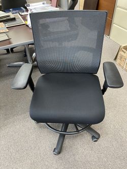 Brand new mesh back drafting stool.