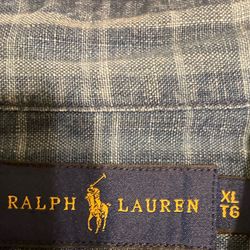 $25- New Ralph Lauren Plaid Shirt