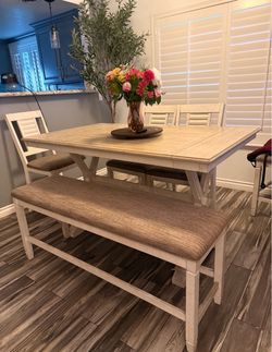 Dining table from Ashley’s furniture