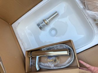 New ceramic sink faucet drain set size(20x16x4)
