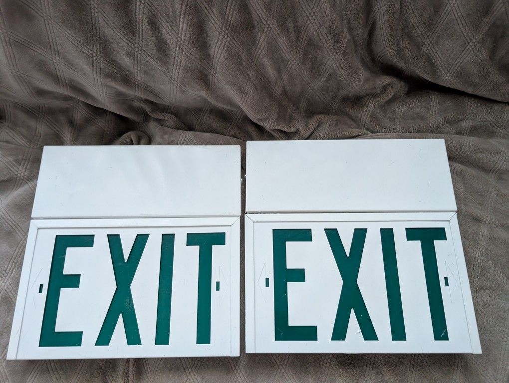 Commercial Grade Exit Signs Business Movie Room Home Fire Safety