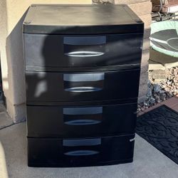 Large 4 Drawer Plastic Storage 