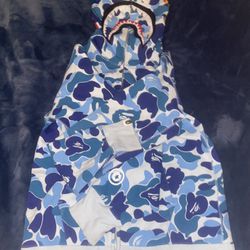 Authentic Blue Bape Hoodie (NOT FIRM ON PRICE)