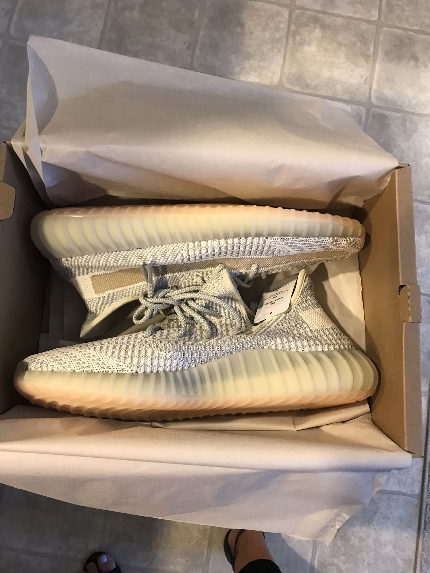 Adidas Yeezy 350V2 Lundmark Size 11 New in the box. Fits smaller may want to size up