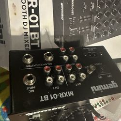 MXR-01BT Professional Bluetooth 2- Channel DJ Mixer 3-Band EQ and Gain 2 Phono...