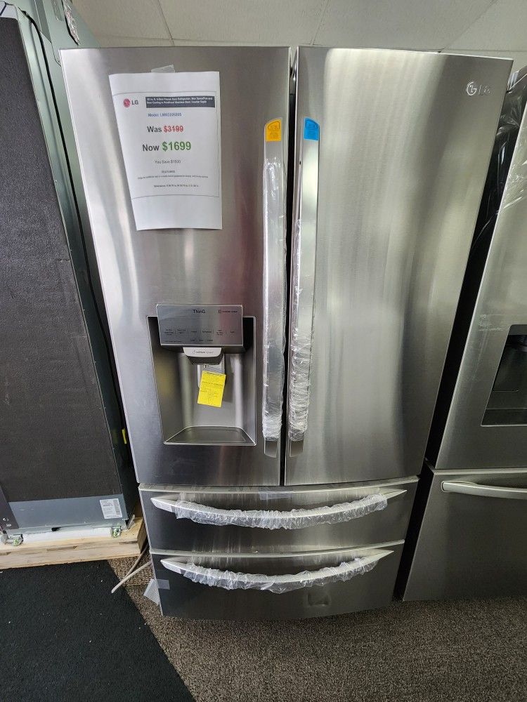 LG 22CF REFRIGERATOR 1699! COUNTERDEPTH! 1 YEAR WARRANTY INCLUDED! DELIVERY AND INSTALLATION AVAILABLE!