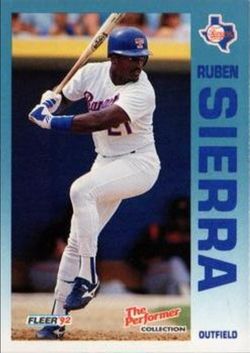 #18 Ruben Sierra 1992 Fleer 7-Eleven/Citgo The Performer