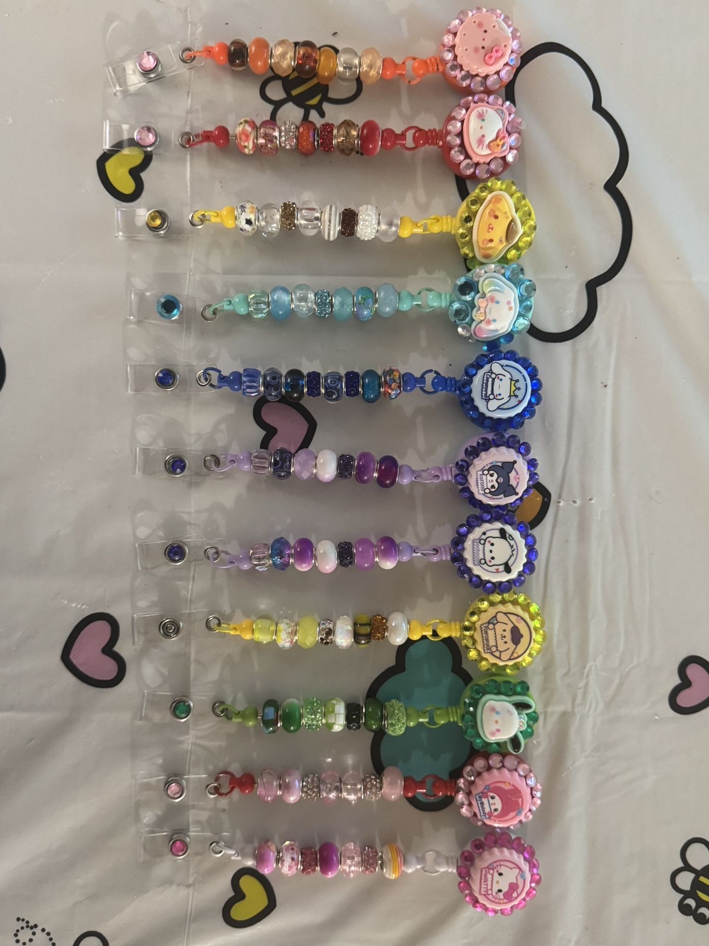 Hello Kitty And Friends Handmade Badge Reels