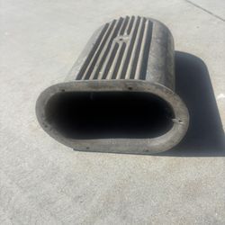 Vintage Finned Aluminum Air Intake Scoop 