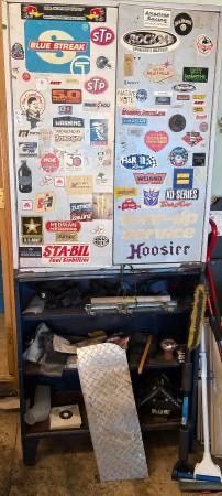 Vintage metal storage cabinet