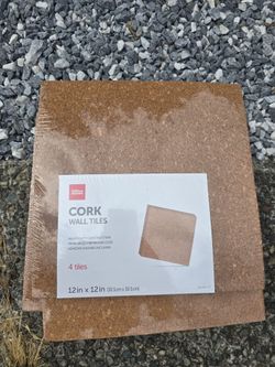 Cork wall tiles 12"×12"