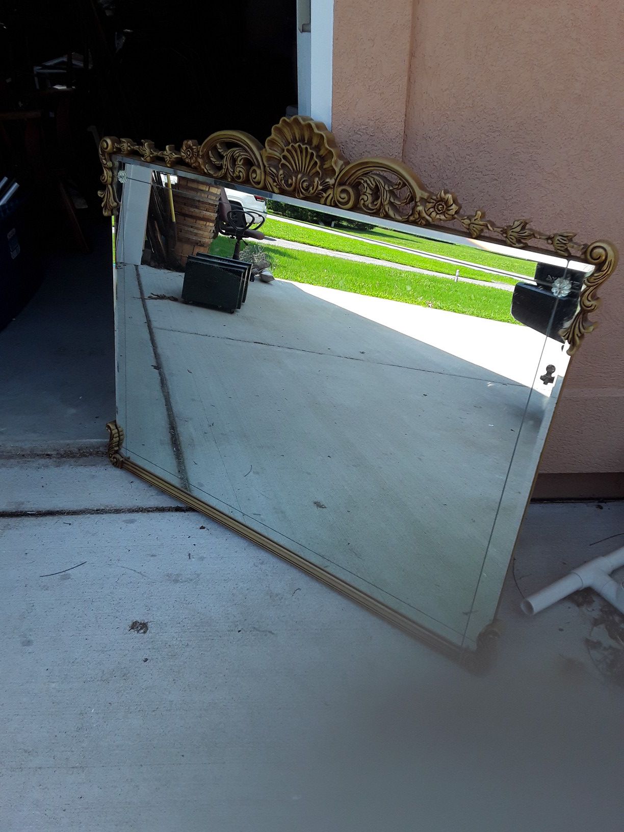 Old Beveled Mirror 1940's