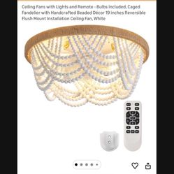 Boho Chandelier Ceiling Fan