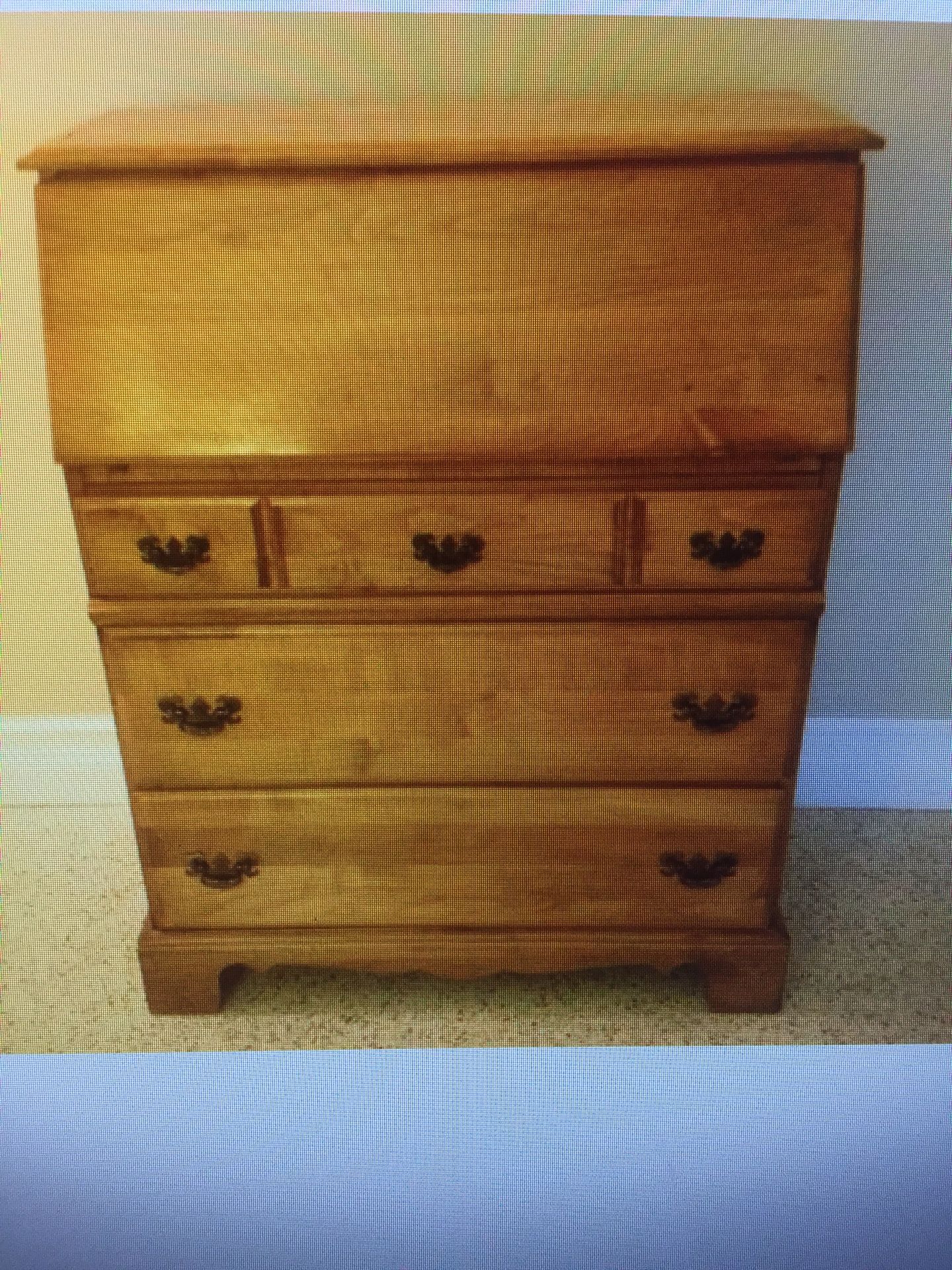 Maple Secretary Drop Front Desk