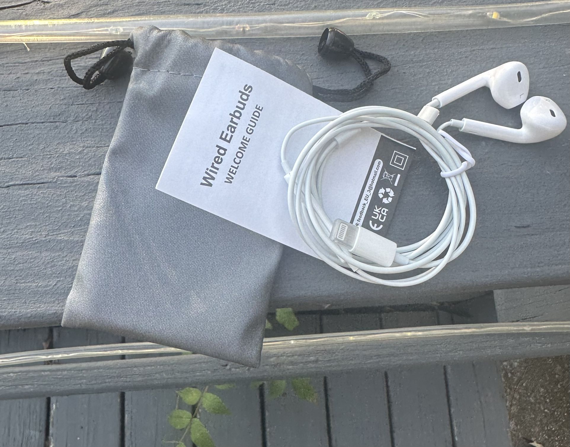 Wired Apple Earbuds With Carrying Case