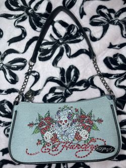 Ed Hardy Denim Shoulder Bag
