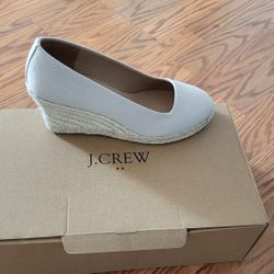 Jcrew Canvas Espadrille Wedges 