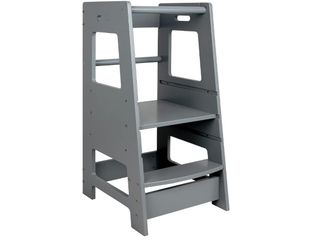 ECOMEX Standing Tower for Toddlers, Toddler Stool for Kitchen Counter Kids Kitchen Step Stool with Safety Rail Toddler Standing Tower with Adjustable 