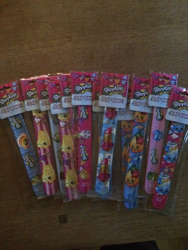 Shopkins slapbands $5 each