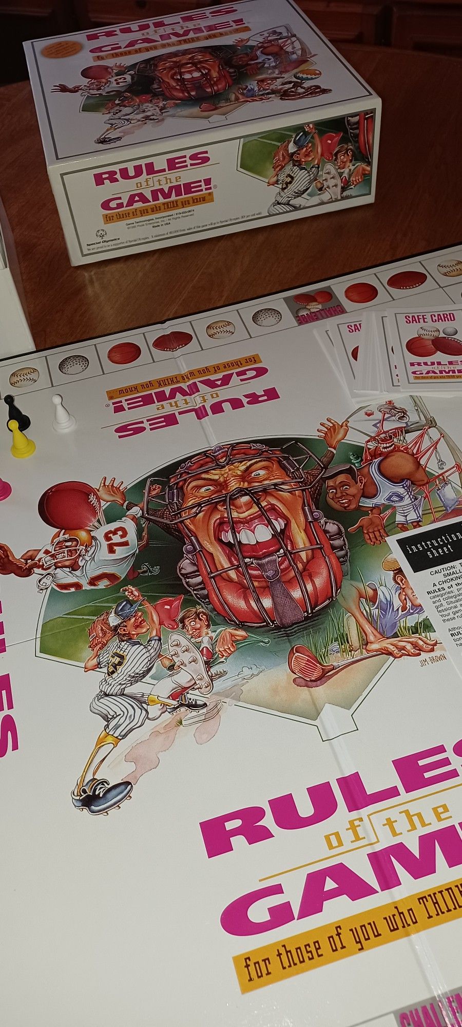 Board game. Rules Of The Game-sports. 1995