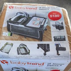 Baby Trend Lil Snooze Deluxe 2 Bassinet Crib New Inbox 5180 Nursery Center