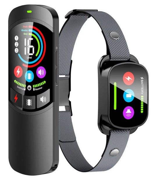 Dog Shock Collar with Remote Control, 3300FT Dog Training Collar with Beep/Vibration/Shock, Security Lock, IPX8 Waterproof Ecollar Rechargeable for Sm