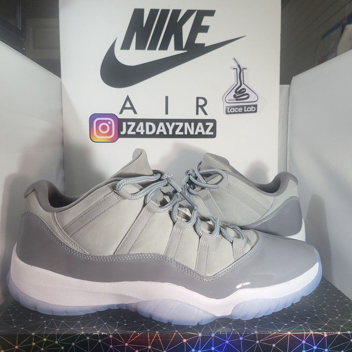 - Jordan 11 Retro Low Cool Grey 2018.Fits Men Size 14, Women Size 15.5,  UK Size 13, Eur Size 48.5.  Have been professionally cleaned and steralized 