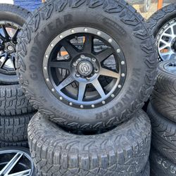 17”. ICON WHEELS AND USED GOODYEAR TIRES 