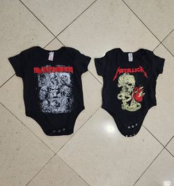 Baby Heavy Metal One Piece Size 24 Months Metallica Iron Maiden