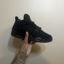 Used Black Cat Jordan 4 