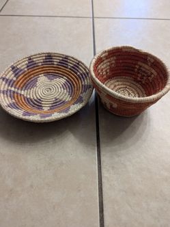 Handwoven baskets