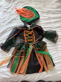 Kids Halloween Witch Costume with Hat